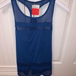 NWT blue 90 degree tank too with mesh